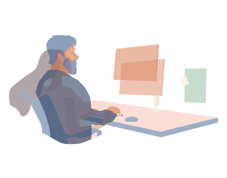 Illustration of an agile workstation