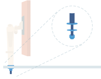 Through-Desk Mount Diagram